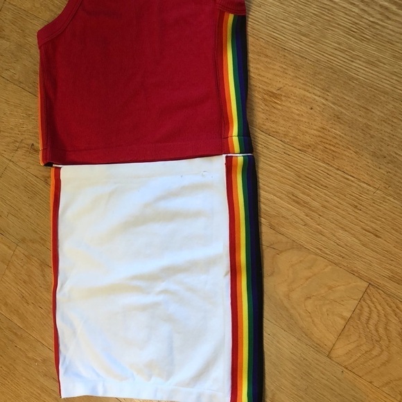 Suzette Girls Bodycon Rainbow Outfit Size OS in Like New Condtion - Picture 4 of 7